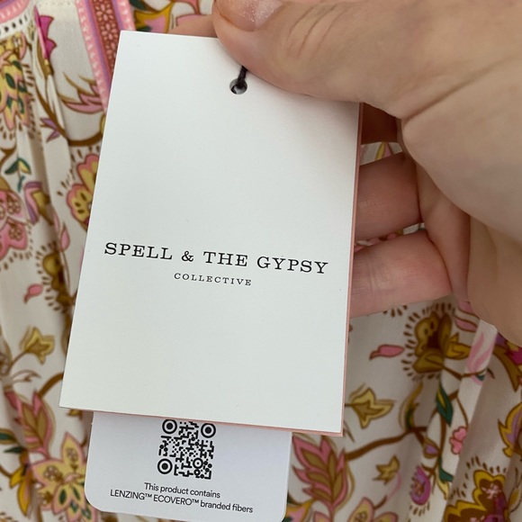 NWT Spell And The Gypsy Collective Portobello Road Playdress In Honey Dew Small - Picture 5 of 6